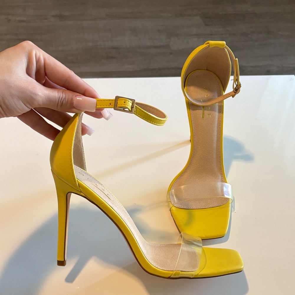Yellow Stiletto Heels